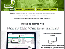 Tablet Screenshot of cactuz.com.mx